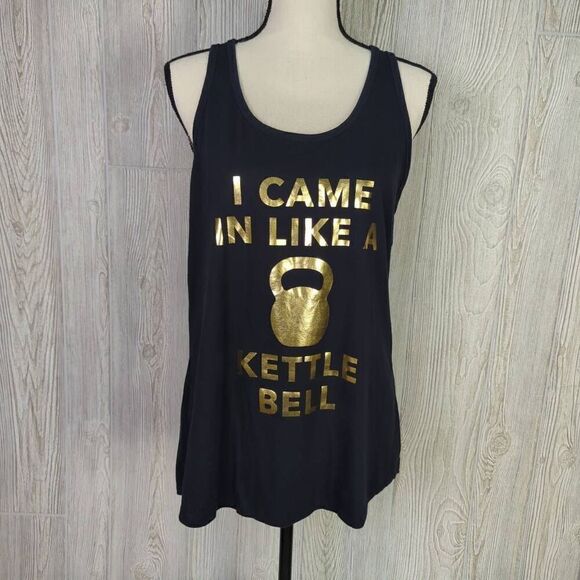 Instant Message Women’s 2X Plus I Came in Like a Kettle Bell Athletic Top Shirt - Picture 1 of 6
